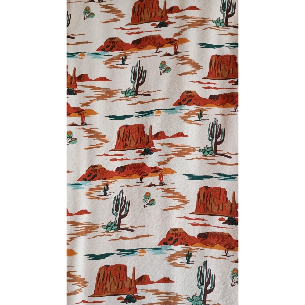 Rock & Roll Cowgirl Desert Print Open Front Kimono Split Sleeve Rayon M - Picture 6 of 11